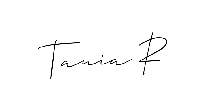 Check out images of Autograph of Tania R name. Actor Tania R Signature Style. Allison_Script is a professional sign style online. Tania R signature style 2 images and pictures png