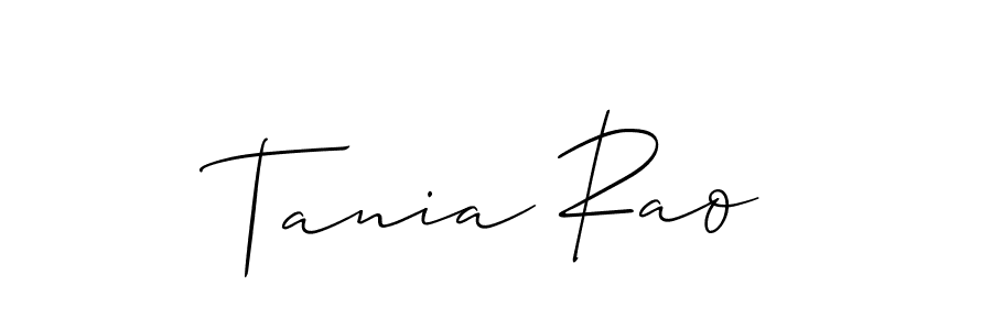 How to make Tania Rao signature? Allison_Script is a professional autograph style. Create handwritten signature for Tania Rao name. Tania Rao signature style 2 images and pictures png