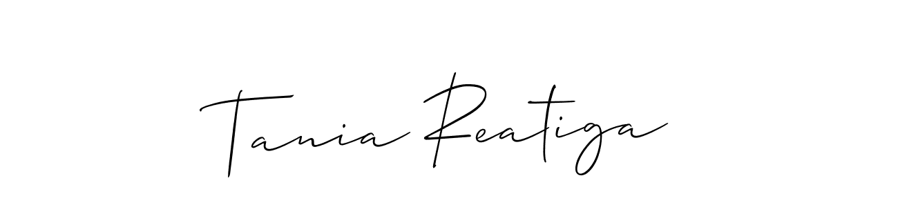 How to Draw Tania Reatiga signature style? Allison_Script is a latest design signature styles for name Tania Reatiga. Tania Reatiga signature style 2 images and pictures png