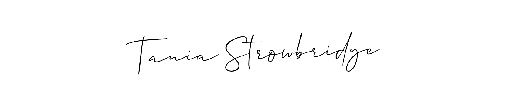 Best and Professional Signature Style for Tania Strowbridge. Allison_Script Best Signature Style Collection. Tania Strowbridge signature style 2 images and pictures png