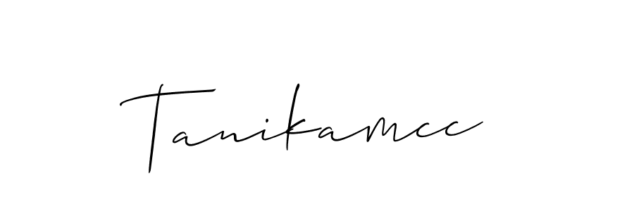 You should practise on your own different ways (Allison_Script) to write your name (Tanikamcc) in signature. don't let someone else do it for you. Tanikamcc signature style 2 images and pictures png