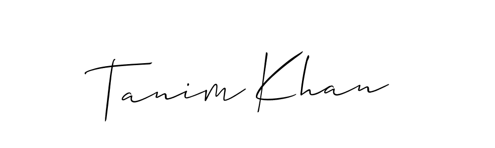 Similarly Allison_Script is the best handwritten signature design. Signature creator online .You can use it as an online autograph creator for name Tanim Khan. Tanim Khan signature style 2 images and pictures png