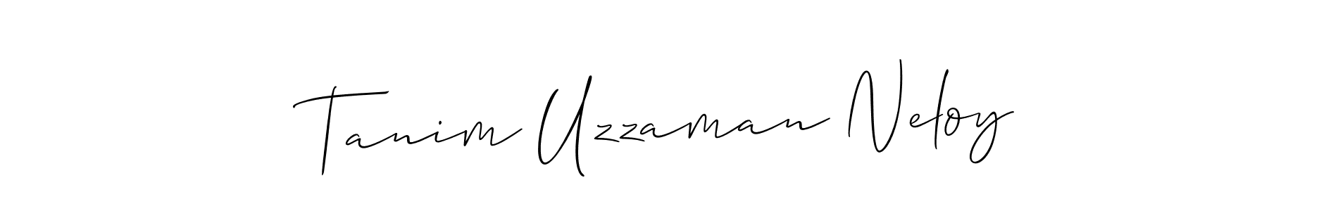 Similarly Allison_Script is the best handwritten signature design. Signature creator online .You can use it as an online autograph creator for name Tanim Uzzaman Neloy. Tanim Uzzaman Neloy signature style 2 images and pictures png