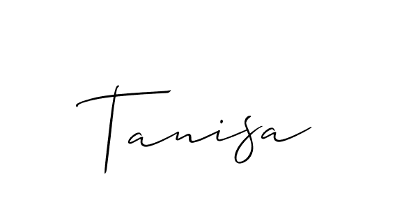 Also we have Tanisa name is the best signature style. Create professional handwritten signature collection using Allison_Script autograph style. Tanisa signature style 2 images and pictures png