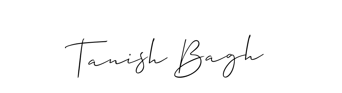 Make a beautiful signature design for name Tanish Bagh. With this signature (Allison_Script) style, you can create a handwritten signature for free. Tanish Bagh signature style 2 images and pictures png