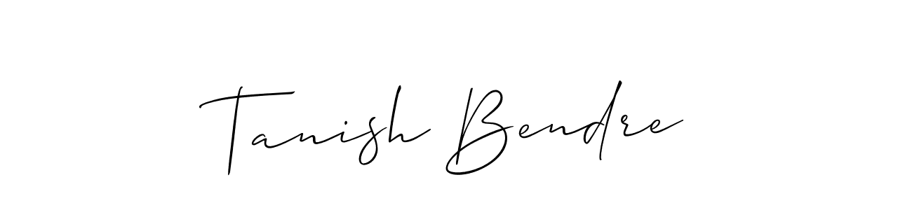 How to make Tanish Bendre signature? Allison_Script is a professional autograph style. Create handwritten signature for Tanish Bendre name. Tanish Bendre signature style 2 images and pictures png