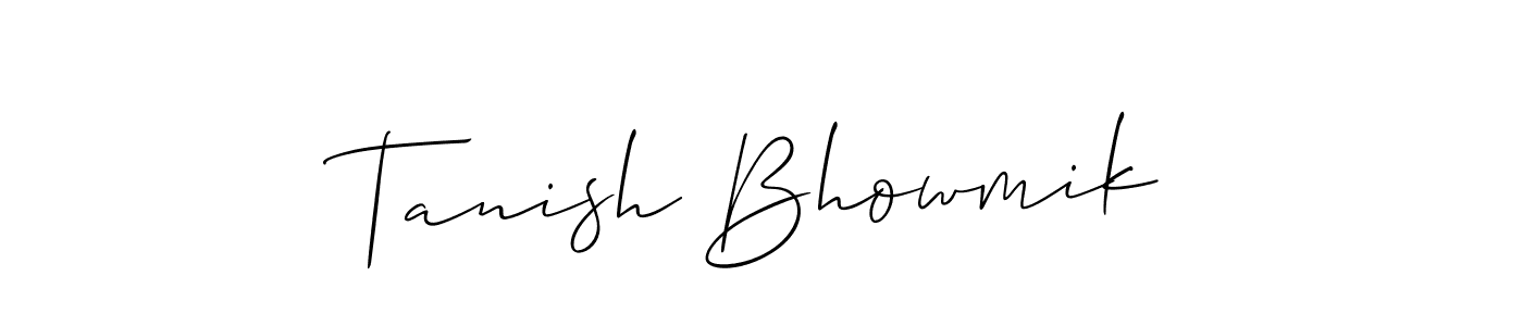 Also You can easily find your signature by using the search form. We will create Tanish Bhowmik name handwritten signature images for you free of cost using Allison_Script sign style. Tanish Bhowmik signature style 2 images and pictures png