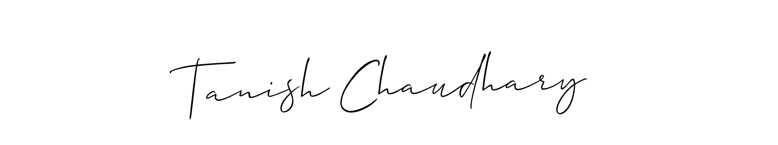Make a short Tanish Chaudhary signature style. Manage your documents anywhere anytime using Allison_Script. Create and add eSignatures, submit forms, share and send files easily. Tanish Chaudhary signature style 2 images and pictures png