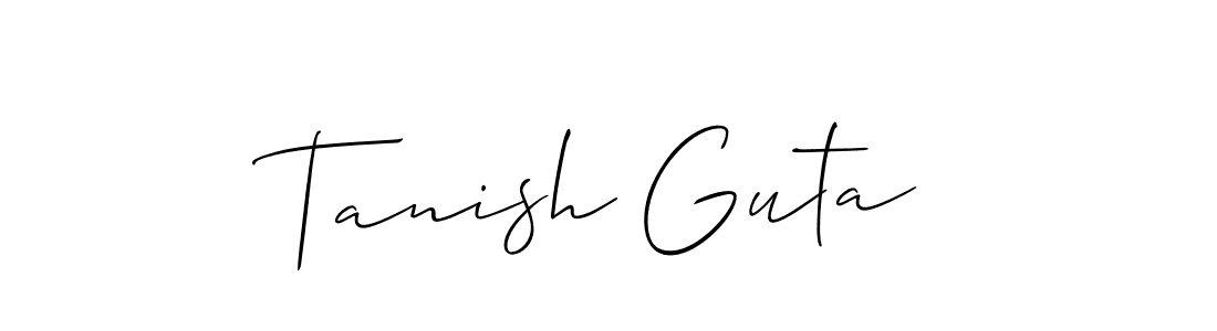 This is the best signature style for the Tanish Guta name. Also you like these signature font (Allison_Script). Mix name signature. Tanish Guta signature style 2 images and pictures png