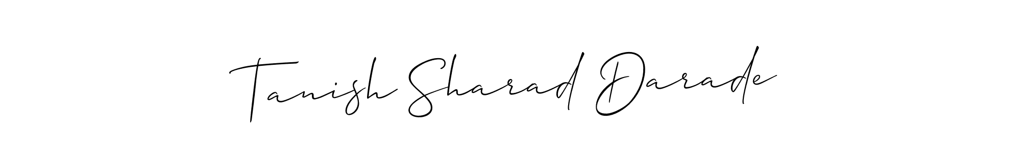 Best and Professional Signature Style for Tanish Sharad Darade. Allison_Script Best Signature Style Collection. Tanish Sharad Darade signature style 2 images and pictures png