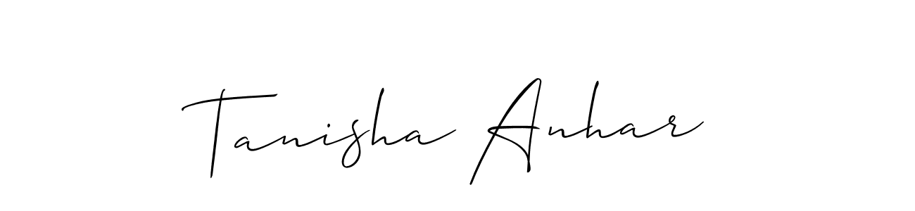 This is the best signature style for the Tanisha Anhar name. Also you like these signature font (Allison_Script). Mix name signature. Tanisha Anhar signature style 2 images and pictures png