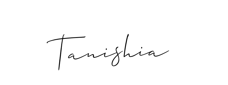 How to make Tanishia name signature. Use Allison_Script style for creating short signs online. This is the latest handwritten sign. Tanishia signature style 2 images and pictures png