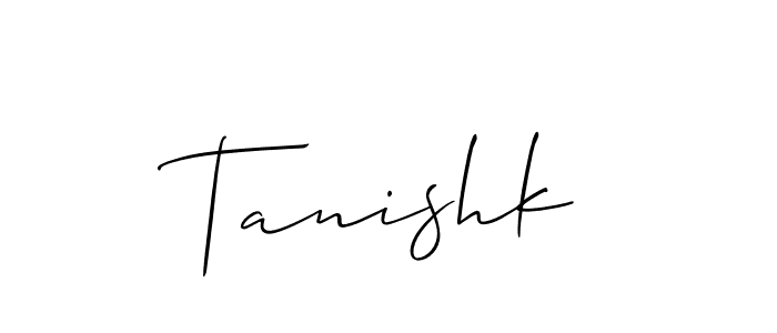 Best and Professional Signature Style for Tanishk. Allison_Script Best Signature Style Collection. Tanishk signature style 2 images and pictures png