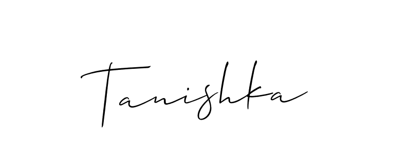 Once you've used our free online signature maker to create your best signature Allison_Script style, it's time to enjoy all of the benefits that Tanishka name signing documents. Tanishka signature style 2 images and pictures png