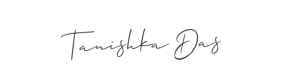 Also You can easily find your signature by using the search form. We will create Tanishka Das name handwritten signature images for you free of cost using Allison_Script sign style. Tanishka Das signature style 2 images and pictures png