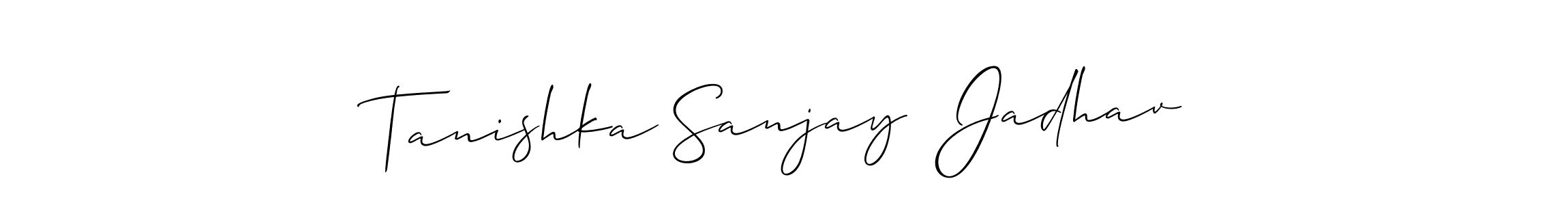 Best and Professional Signature Style for Tanishka Sanjay  Jadhav. Allison_Script Best Signature Style Collection. Tanishka Sanjay  Jadhav signature style 2 images and pictures png