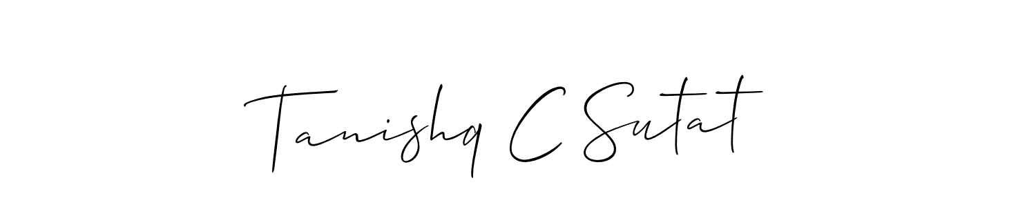 Once you've used our free online signature maker to create your best signature Allison_Script style, it's time to enjoy all of the benefits that Tanishq C Sutat name signing documents. Tanishq C Sutat signature style 2 images and pictures png