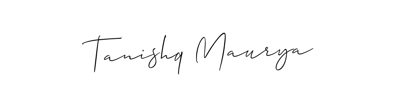 Similarly Allison_Script is the best handwritten signature design. Signature creator online .You can use it as an online autograph creator for name Tanishq Maurya. Tanishq Maurya signature style 2 images and pictures png