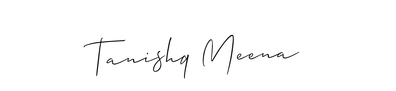 It looks lik you need a new signature style for name Tanishq Meena. Design unique handwritten (Allison_Script) signature with our free signature maker in just a few clicks. Tanishq Meena signature style 2 images and pictures png