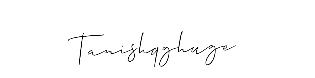 Also we have Tanishqghuge name is the best signature style. Create professional handwritten signature collection using Allison_Script autograph style. Tanishqghuge signature style 2 images and pictures png