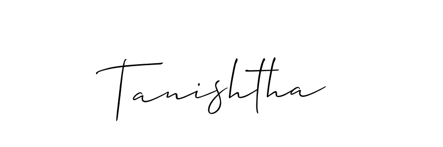 How to Draw Tanishtha signature style? Allison_Script is a latest design signature styles for name Tanishtha. Tanishtha signature style 2 images and pictures png