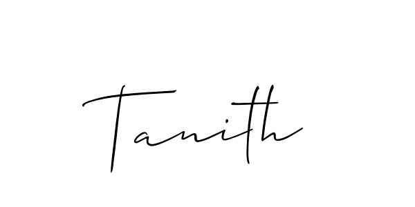Create a beautiful signature design for name Tanith. With this signature (Allison_Script) fonts, you can make a handwritten signature for free. Tanith signature style 2 images and pictures png
