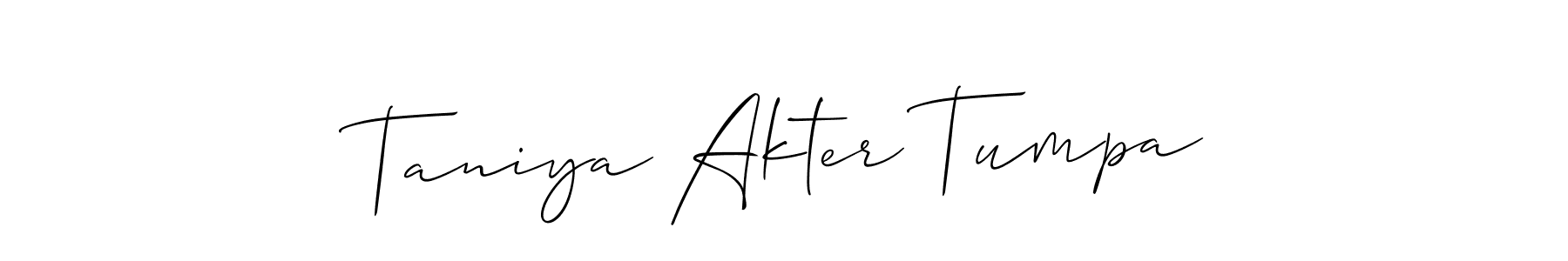 Best and Professional Signature Style for Taniya Akter Tumpa. Allison_Script Best Signature Style Collection. Taniya Akter Tumpa signature style 2 images and pictures png