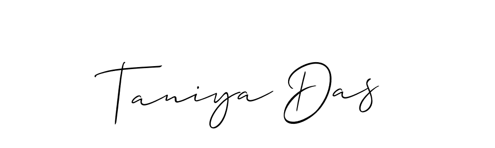 Taniya Das stylish signature style. Best Handwritten Sign (Allison_Script) for my name. Handwritten Signature Collection Ideas for my name Taniya Das. Taniya Das signature style 2 images and pictures png