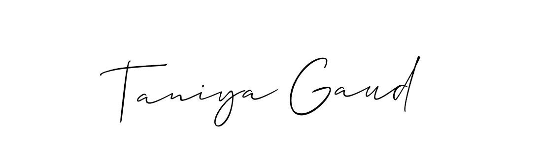 Make a beautiful signature design for name Taniya Gaud. Use this online signature maker to create a handwritten signature for free. Taniya Gaud signature style 2 images and pictures png