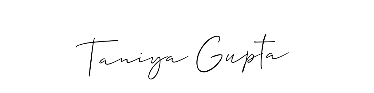 Best and Professional Signature Style for Taniya Gupta. Allison_Script Best Signature Style Collection. Taniya Gupta signature style 2 images and pictures png