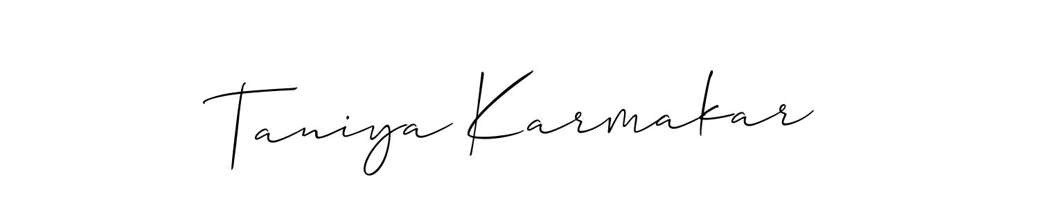 Here are the top 10 professional signature styles for the name Taniya Karmakar. These are the best autograph styles you can use for your name. Taniya Karmakar signature style 2 images and pictures png