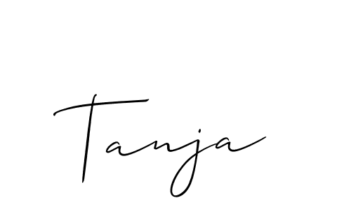 Best and Professional Signature Style for Tanja. Allison_Script Best Signature Style Collection. Tanja signature style 2 images and pictures png