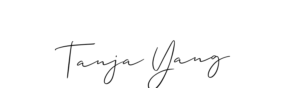 Similarly Allison_Script is the best handwritten signature design. Signature creator online .You can use it as an online autograph creator for name Tanja Yang. Tanja Yang signature style 2 images and pictures png