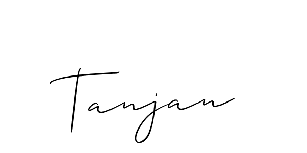 Also we have Tanjan name is the best signature style. Create professional handwritten signature collection using Allison_Script autograph style. Tanjan signature style 2 images and pictures png