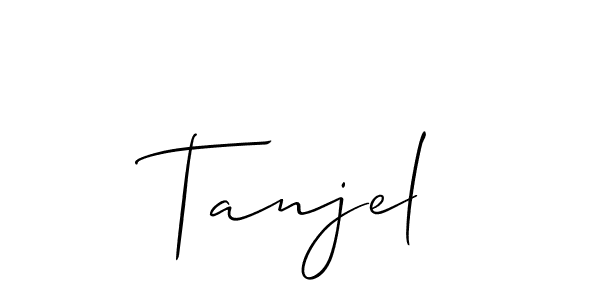 Also we have Tanjel name is the best signature style. Create professional handwritten signature collection using Allison_Script autograph style. Tanjel signature style 2 images and pictures png