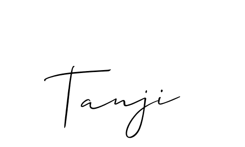 Also we have Tanji name is the best signature style. Create professional handwritten signature collection using Allison_Script autograph style. Tanji signature style 2 images and pictures png