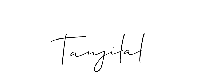 This is the best signature style for the Tanjilal name. Also you like these signature font (Allison_Script). Mix name signature. Tanjilal signature style 2 images and pictures png