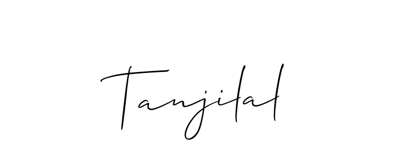 Also we have Tanjilal name is the best signature style. Create professional handwritten signature collection using Allison_Script autograph style. Tanjilal signature style 2 images and pictures png