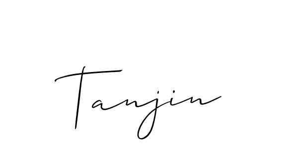 Similarly Allison_Script is the best handwritten signature design. Signature creator online .You can use it as an online autograph creator for name Tanjin. Tanjin signature style 2 images and pictures png