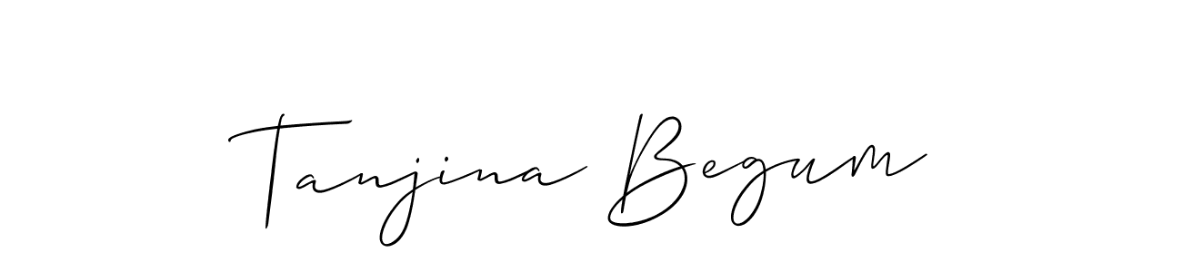 How to Draw Tanjina Begum signature style? Allison_Script is a latest design signature styles for name Tanjina Begum. Tanjina Begum signature style 2 images and pictures png