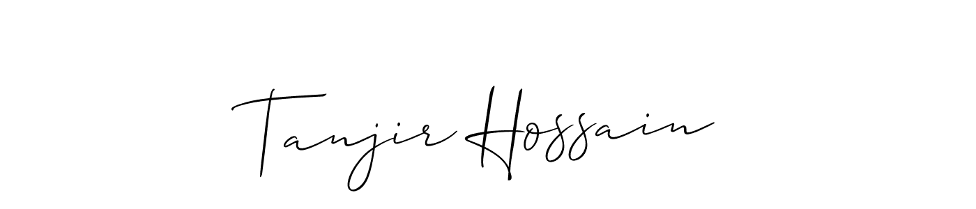 Tanjir Hossain stylish signature style. Best Handwritten Sign (Allison_Script) for my name. Handwritten Signature Collection Ideas for my name Tanjir Hossain. Tanjir Hossain signature style 2 images and pictures png
