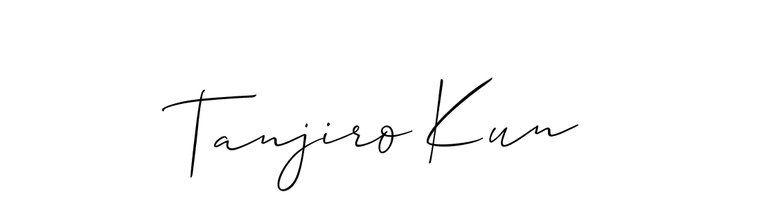Allison_Script is a professional signature style that is perfect for those who want to add a touch of class to their signature. It is also a great choice for those who want to make their signature more unique. Get Tanjiro Kun name to fancy signature for free. Tanjiro Kun signature style 2 images and pictures png