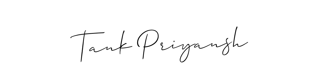 Once you've used our free online signature maker to create your best signature Allison_Script style, it's time to enjoy all of the benefits that Tank Priyansh name signing documents. Tank Priyansh signature style 2 images and pictures png