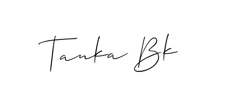 Check out images of Autograph of Tanka Bk name. Actor Tanka Bk Signature Style. Allison_Script is a professional sign style online. Tanka Bk signature style 2 images and pictures png