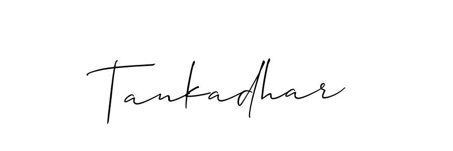 Make a beautiful signature design for name Tankadhar. With this signature (Allison_Script) style, you can create a handwritten signature for free. Tankadhar signature style 2 images and pictures png
