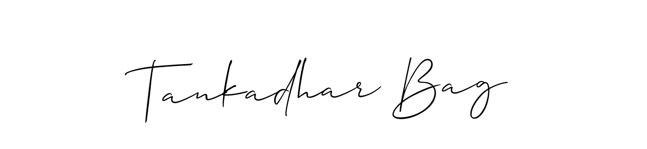 How to Draw Tankadhar Bag signature style? Allison_Script is a latest design signature styles for name Tankadhar Bag. Tankadhar Bag signature style 2 images and pictures png
