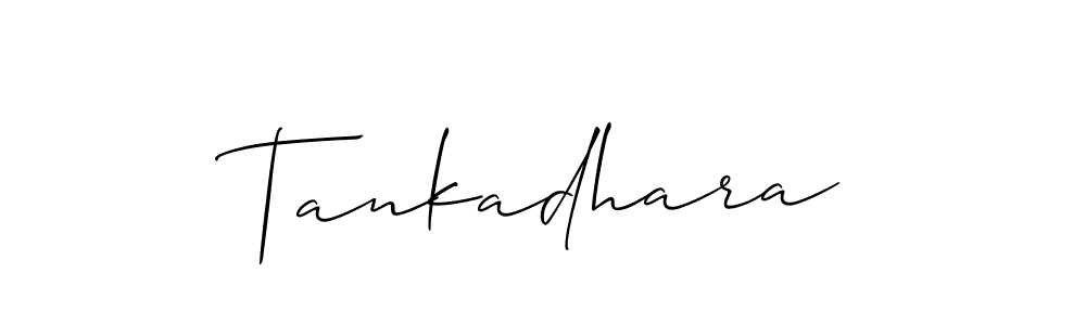 Make a beautiful signature design for name Tankadhara. With this signature (Allison_Script) style, you can create a handwritten signature for free. Tankadhara signature style 2 images and pictures png
