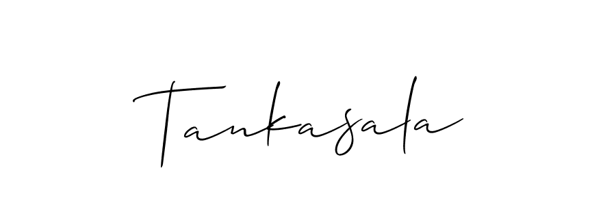 How to make Tankasala name signature. Use Allison_Script style for creating short signs online. This is the latest handwritten sign. Tankasala signature style 2 images and pictures png