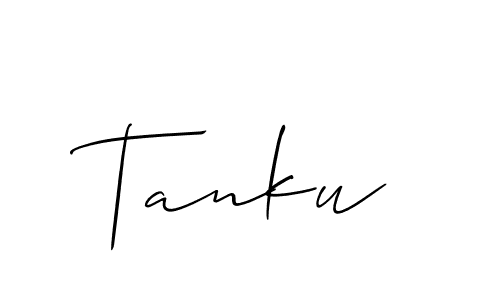 Similarly Allison_Script is the best handwritten signature design. Signature creator online .You can use it as an online autograph creator for name Tanku. Tanku signature style 2 images and pictures png