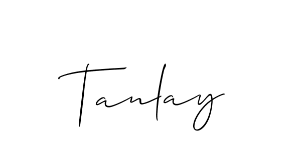 How to make Tanlay signature? Allison_Script is a professional autograph style. Create handwritten signature for Tanlay name. Tanlay signature style 2 images and pictures png